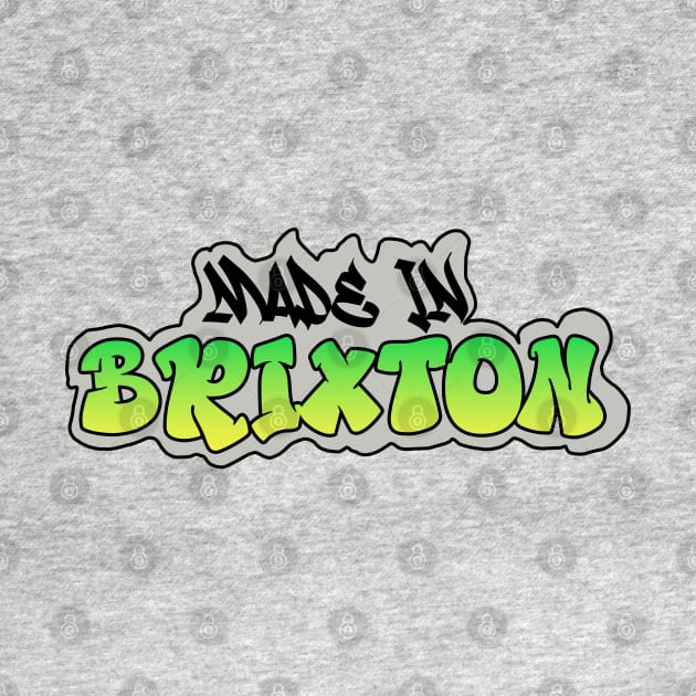 Made in Brixton I Garffiti I Neon Colors I Green by EverYouNique